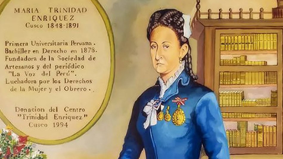 Trinidad Enríquez, la primera mujer en cursar estudios de Derecho en la historia del Perú.