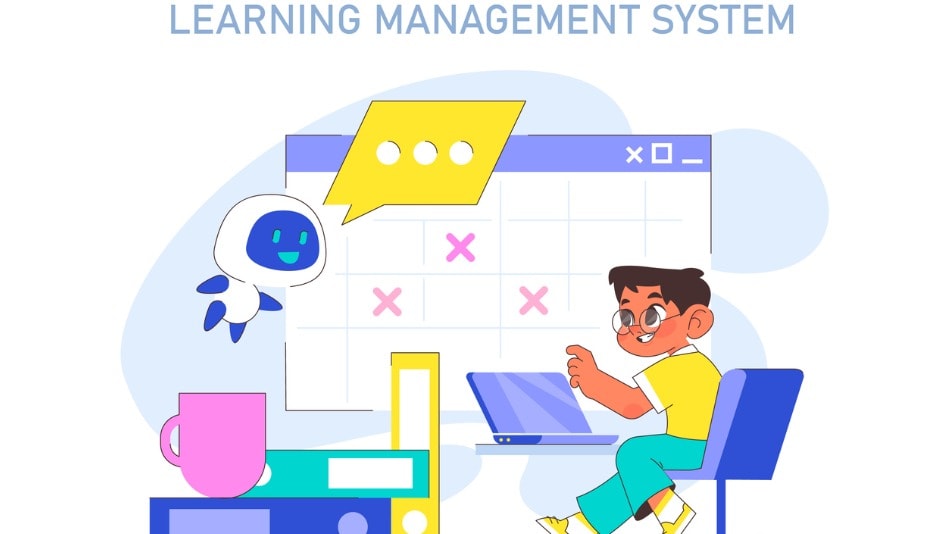 Icono concepto de Learning Management System