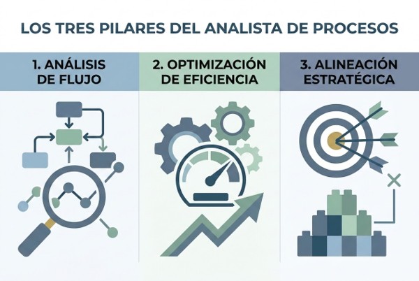 ilustración concepto de analista de procesos