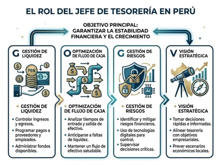 ilustraci&oacute;n concepto de Jefe de Tesorer&iacute;a en Per&uacute;