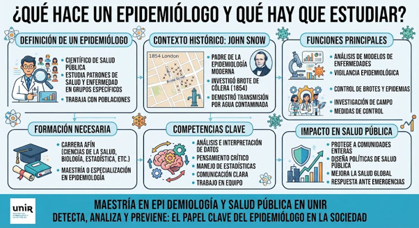 Definición de un epidemiologo, historia, funciones principales, formación necesaria, competencias clave e impacto en la salud pública ilustración de Que hace un Epidemiólogo